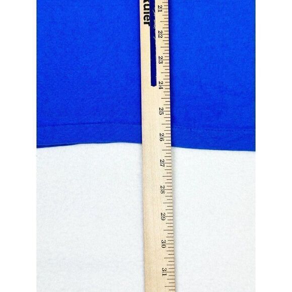 Vintage Bugle Boy T-Shirt Blue Large Surf Beach Skate Single Stitch - Picture 10 of 10